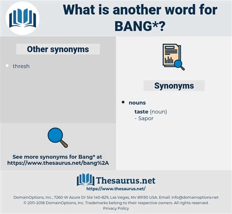 bang thesaurus